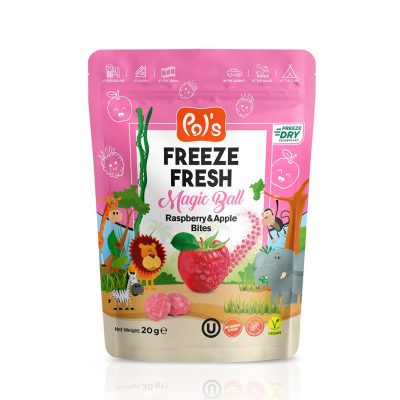 Freeze Dried Magic Ball Raspberry & Apple Bites